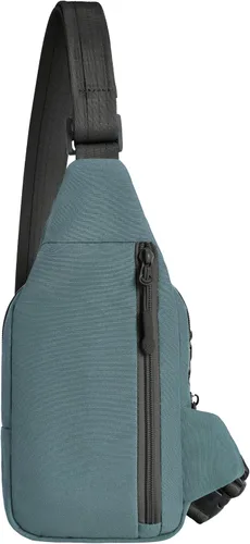 Vista 10 de Travelon Eslinga compacta antirrobo The Voyages Azul Pizarra