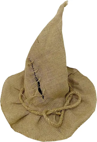 Vista 2 de Máscara de terror de Halloween con pelo de pajita, espeluznante saco de arpillera aterrador, máscara de cosplay para fiesta de disfraces para adultos