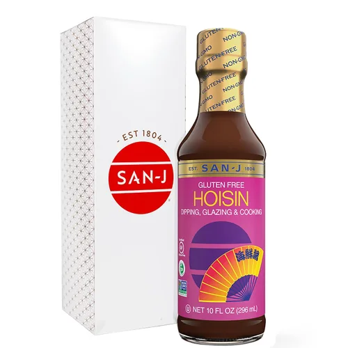 Vista 10 de San-J - Paquete variado Spice of Life - Teriyaki, salsa de naranja, szechuan, maní tailandés - Salsas de cocina sin gluten - Sin OGM - Botellas