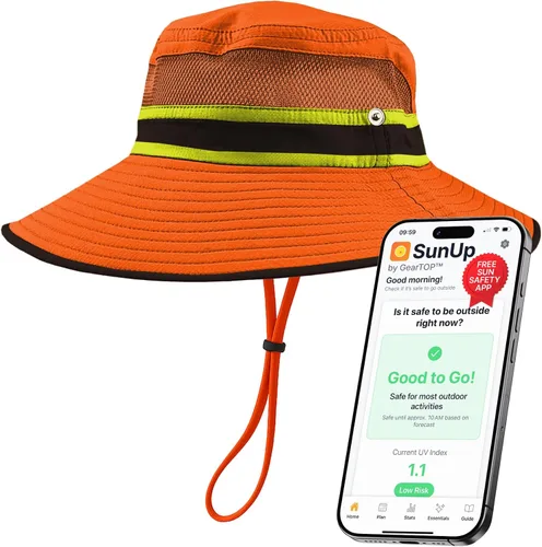 Vista 27 de GearTOP Safari Hat for Men Sun Hats for Women UV Protection UPF 50+ Fishing, Gardening, Hiking Hat (22-23 1/2")
