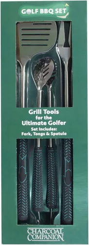 Vista 2 de Charcoal Companion Juego de herramientas para barbacoa de 3 piezas para palos de golf