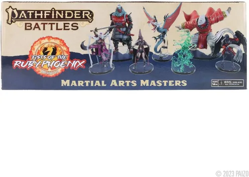 Vista 2 de WizKids Pathfinder Battles: Fists of The Ruby Phoenix - Juego de cajas de maestros de artes marciales