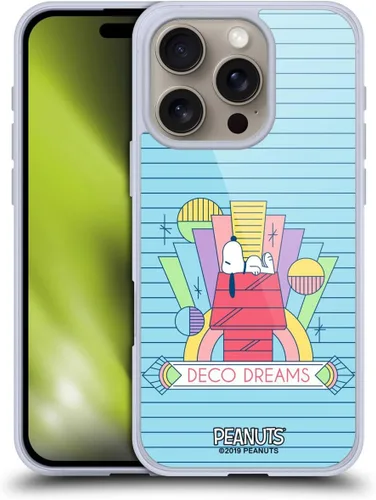 Vista 34 de Head Case Designs Snoopy Deco Dreams - Funda de gel suave con licencia oficial de Peanuts Blue Pattern compatible con Apple iPhone 7 Plus/iPhone 8