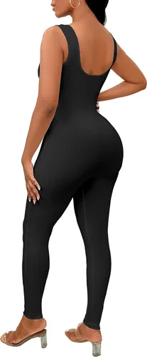 Vista 5 de TOPSRANI - Jumper ajustado y sensual para mujer, con espalda descubierta, ideal para entrenamiento, club, etc.