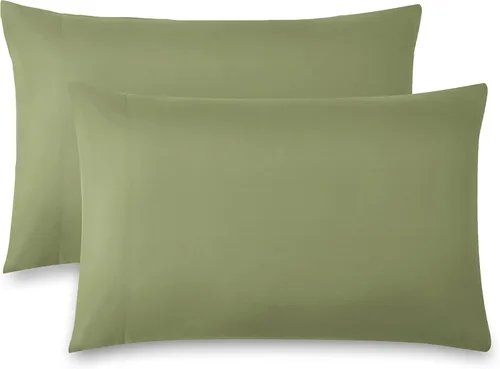 Vista 27 de Southshore Fine Linens® - Vilano® Springs - Par de fundas de almohada plisadas, color negro, estándar (Queen)