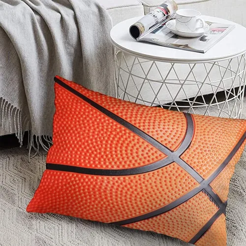 Vista 5 de Synthwave Fundas de almohada de baloncesto de 12 x 20 pulgadas, almohadas decorativas para decoración del hogar, almohada estética para dormitorio