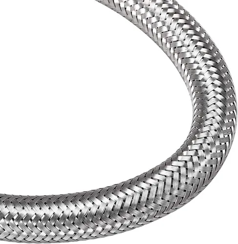 Vista 5 de uxcell BSPP grifo suministro línea conector G1/2 hembra x G1/2 macho 8 pulgadas longitud 304 manguera de acero inoxidable