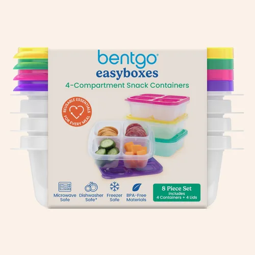 Vista 9 de EasyLunchboxes ELB4 - Caja para aperitivos (4 compartimentos)