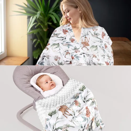 Vista 7 de TANOFAR Funda para Asiento de Coche para Bebé, Toldo para Asiento de Coche con Apertura Peekaboo para Bebés, Toldo Suave y Transpirable para Hoja