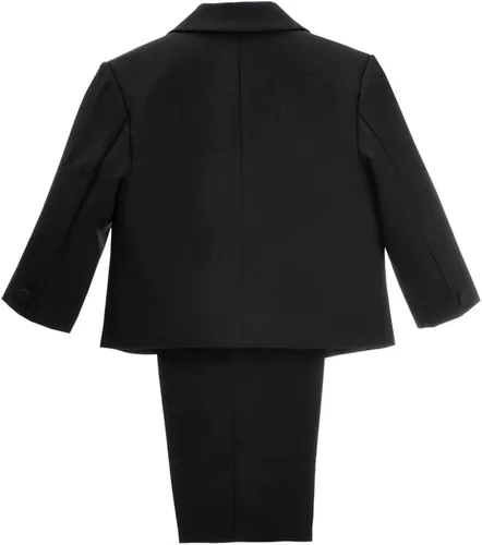 Vista 2 de Dressy Daisy Trajes de esmoquin formales para niños, 5 piezas Negro