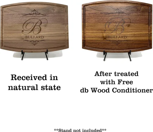 Vista 3 de Tabla de cortar de madera personalizada - Nogal - Arce - 20 diseños