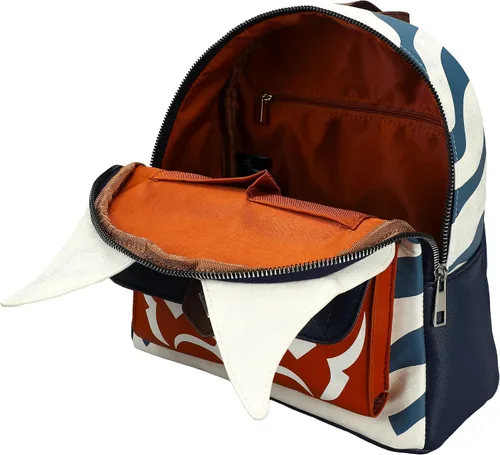 Vista 5 de Mini mochila para cosplay de Star Wars Ahsoka, Multi colorido