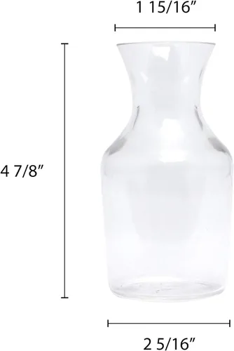 Vista 5 de TrueCraftware - Decantador de vino de 9 oz de policarbonato de color transparente Viene en cada uno- Servicio de mesa Jarra de vino Decantador