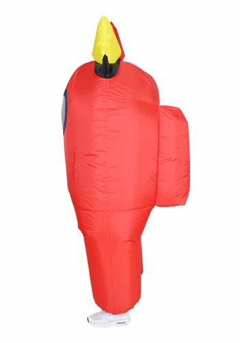 Vista 5 de Disfraz Inflable de Impostor de Among Us con Luces para Niños Multicolor
