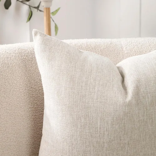Vista 7 de Jepeak Fundas de almohada decorativas de felpilla de 16 x 16 pulgadas Beige