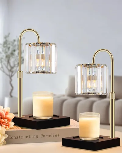 Vista 10 de Lámpara calentadora de velas, calentador de cera, temporizador y regulador de intensidad de 7 niveles, compatible con la mayoría de las velas