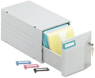 Vista 4 de Innovera Cajón de almacenamiento de CD/DVD, capacidad para 150 discos, se vende como 2