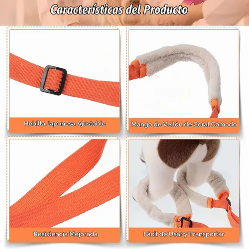 Vista 3 de Mixweer - Arnés de soporte para patas traseras de perro, 2 unidades, color Ayuda para problemas de movilidad de personas mayores, correas