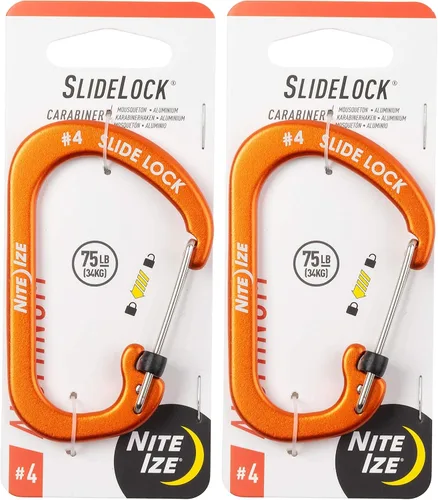 Vista 13 de Nite IZE Mosquetón SlideLock Aluminio