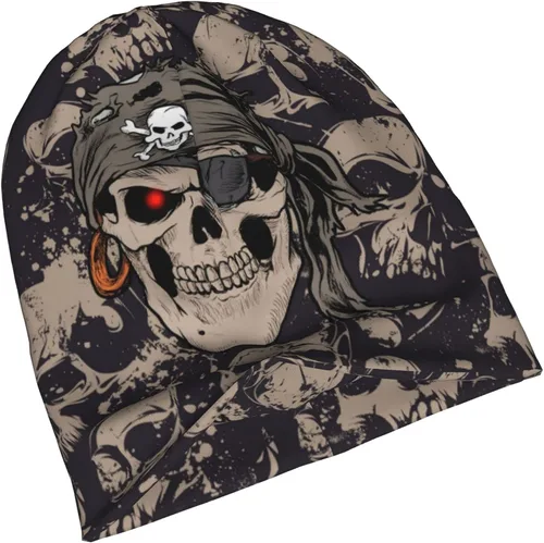 Vista 4 de Black Cat Slouchy Beanie Multifunction Chemo Skull Caps Headwear Hats Turban Unisex