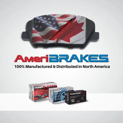 Vista 6 de AmeriPro - Pastillas de freno de disco delanteras y traseras para Camaro 16-20 SS 6.2L