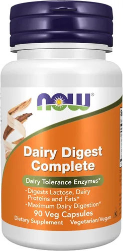 Vista 8 de NOW Suplementos, Digest Lácteos Completos, Digestos, Lactosa, Proteínas y Grasas Lácteas*, Enzimas de Tolerancia Láctea*, 90 Cápsulas Vegetales