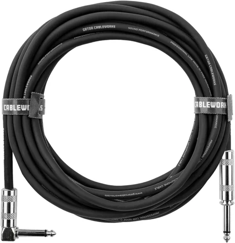 Vista 9 de Cableworks de Gator Cases Serie Backline Cable de instrumento de 10 pies de recto a ángulo recto (GCWB-INS-10RA)