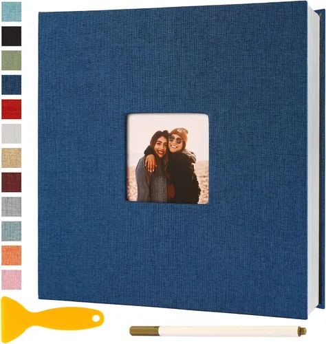 Vista 10 de Álbum de fotos autoadhesivo con páginas adhesivas para manualidades, álbumes de fotos magnéticos para fotos de 4x6, 5x7, 8x10, páginas adhesivas