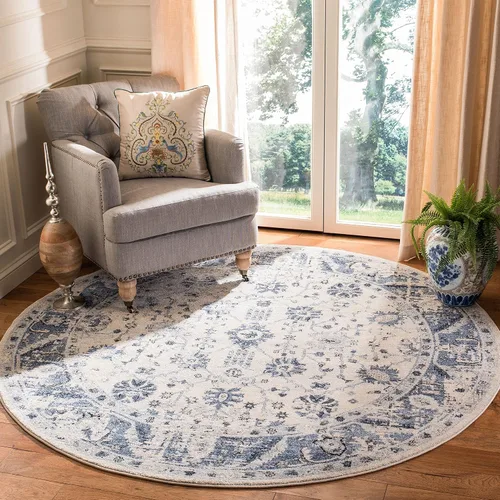 Vista 17 de SAFAVIEH Colección Charleston Alfombra de Acento - 2 pies x 5 pies, Gris & Gris Oscuro, Diseño Oriental con Efecto Desgastado, No Desprende Pelusa