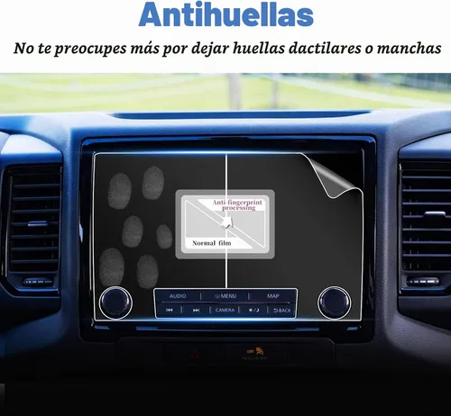 Vista 3 de SHAOHAO Protector de pantalla para Nissan Frontier 2023 2024, para camioneta Frontier S/SV 2022 2024, accesorios de pantalla táctil de 8 pulgadas