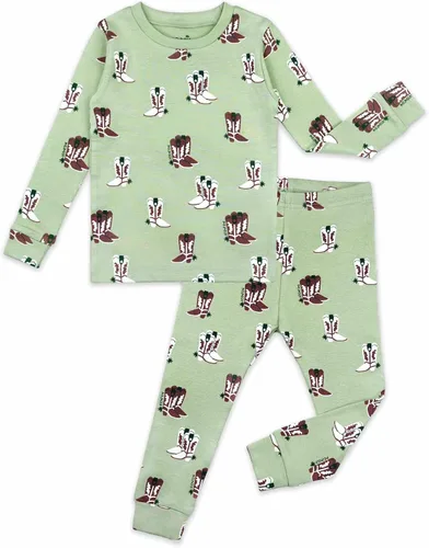Vista 20 de moimoln Sibling Matching 6M-8Y Pijamas de algodón suave y cálido de modal con mangas largas de personaje, ajustados, para dormir todos los días