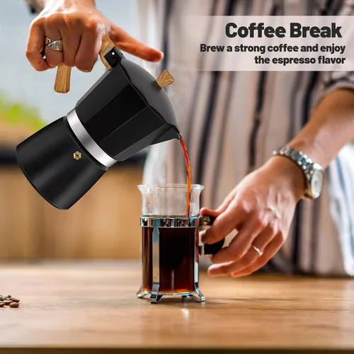 Vista 146 de Cafetera clásica de aluminio para 3 tazas Azul