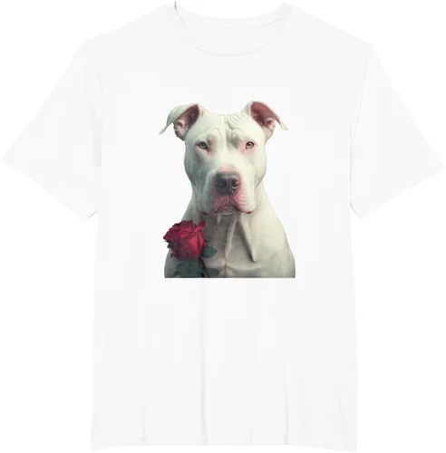 Vista 8 de Dogo Argentino Valentines Day Camiseta, Negro