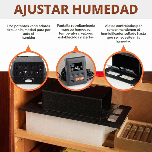 Vista 2 de Humidificador electrónico Cigar Oasis para gabinete / armario Humidificador