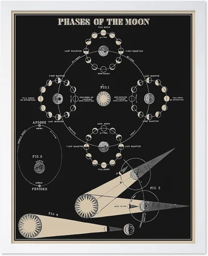Vista 44 de Poster Master Póster esotérico de H. Butler - Arte de pared en blanco y negro, astronomía antigua y diagrama celestial, regalo para fanáticos