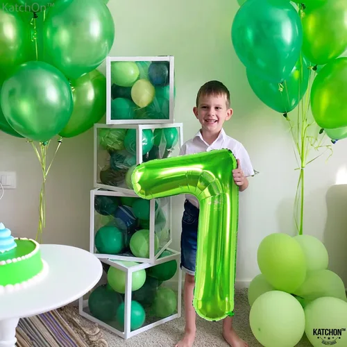 Vista 825 de KatchOn Globo negro del número 1 de 40 pulgadas, globo de feliz cumpleaños Large Mylar Number One Balloon for 1st Birthday Decorations, Foil