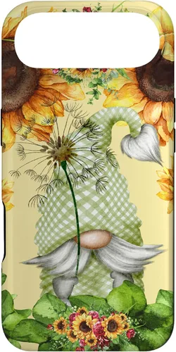 Vista 27 de Floral Sunflower Motif for Dandelion Lovers and Summer Gnome Case for iPhone 17