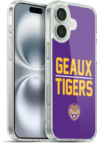 Vista 81 de Head Case Designs Funda de gel suave con licencia oficial de la Universidad Estatal de Louisiana LSU Camou compatible con Apple iPhone 7 Plus/iPhone