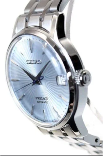 Vista 3 de SEIKO Reloj automático con esfera azul Presage SRP841J1, Azul, Moderno