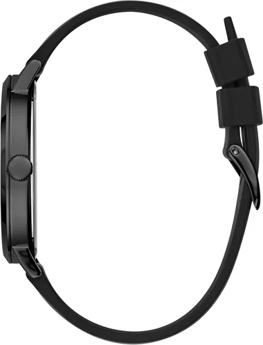 Vista 2 de Guess Reloj de los hombres del dial negro del cuarzo de la impresión W1161G2