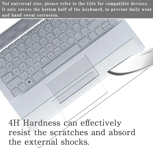 Vista 2 de 2 Pack Keyboard TouchPad Film Protector, compatible with FUJITSU CELSIUS H910 17.3" TPU Trackpad Guard Cover Skin