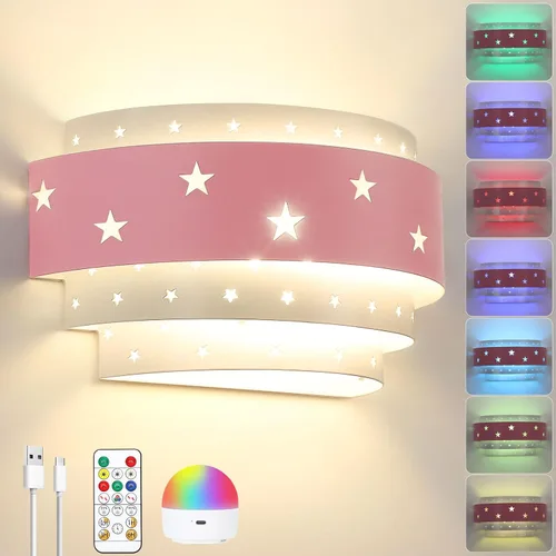 Vista 12 de Lightess Juego de 2 apliques de pared a pilas, regulables, recargables, con control remoto, juego de 2 apliques de decoración de pared con bombillas