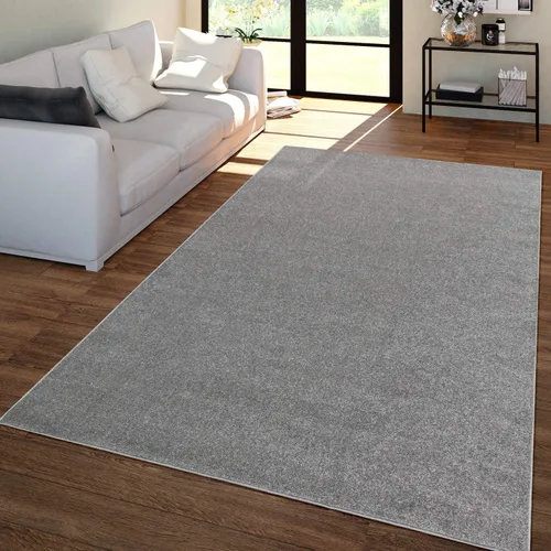 Vista 8 de Paco Home Alfombra de área sólida en color crema, diseño liso moderno, tamaño: 2' x 3'3