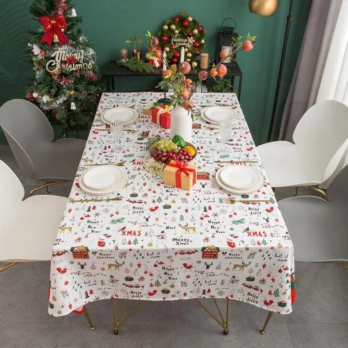 Vista 30 de MANGATA CASA Mantel de cuadros rosa para mesas cuadradas, mantel a cuadros, impermeable, para cocina y mesa, mantel de poliéster a cuadros sin Rosa