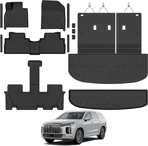 Vista 14 de Alfombrillas y forro de carga para Chevy Suburban 7 asientos 2021-2026