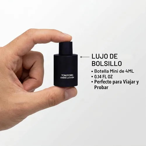 Vista 3 de Tom Ford Ombre Leather Eau de Parfum Mini 0.14 onzas líquidas 4ml botella de rociado en caja