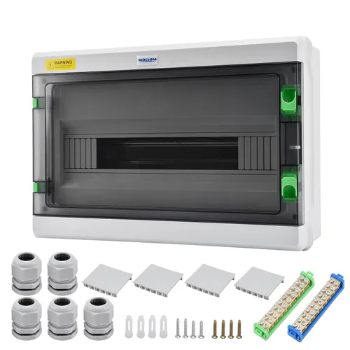 Vista 10 de MOLLOM Caja de protección de distribución MCB del disyuntor de 2 vías Ht