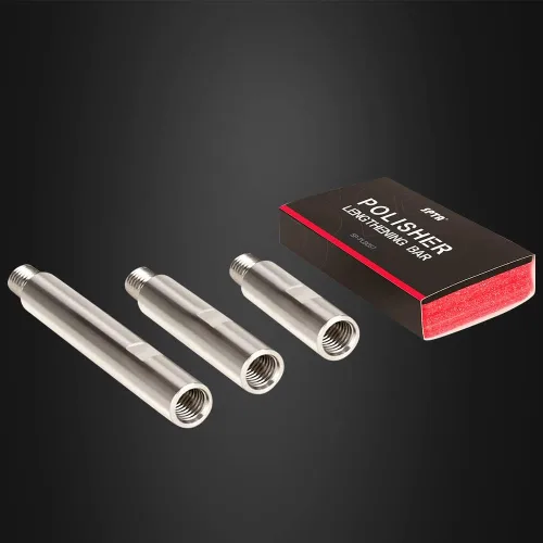 Vista 5 de Juego de ejes de extensión giratorios de acero inoxidable SPTA, 75mm, 100mm, 140mm, rosca de 5/8" - 11 Para pulidor rotativo, pulidor