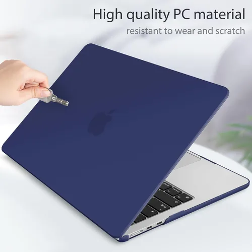 Vista 7 de Funda rígida de plástico compatible con MacBook Air de 15 pulgadas M3 A3114 M2 A2941 Releae 2024 2023, funda rígida de plástico con cubierta