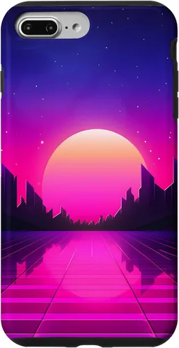 Vista 12 de Retrowave Vaporwave Synthwave 80s Style Case for iPhone 17
